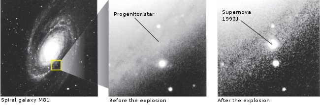Supernova 1993J image