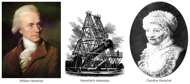 Herschel's and their telescope image