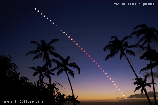 Lunar Eclipse Over Maui Figure