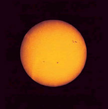 Visual image of the Sun