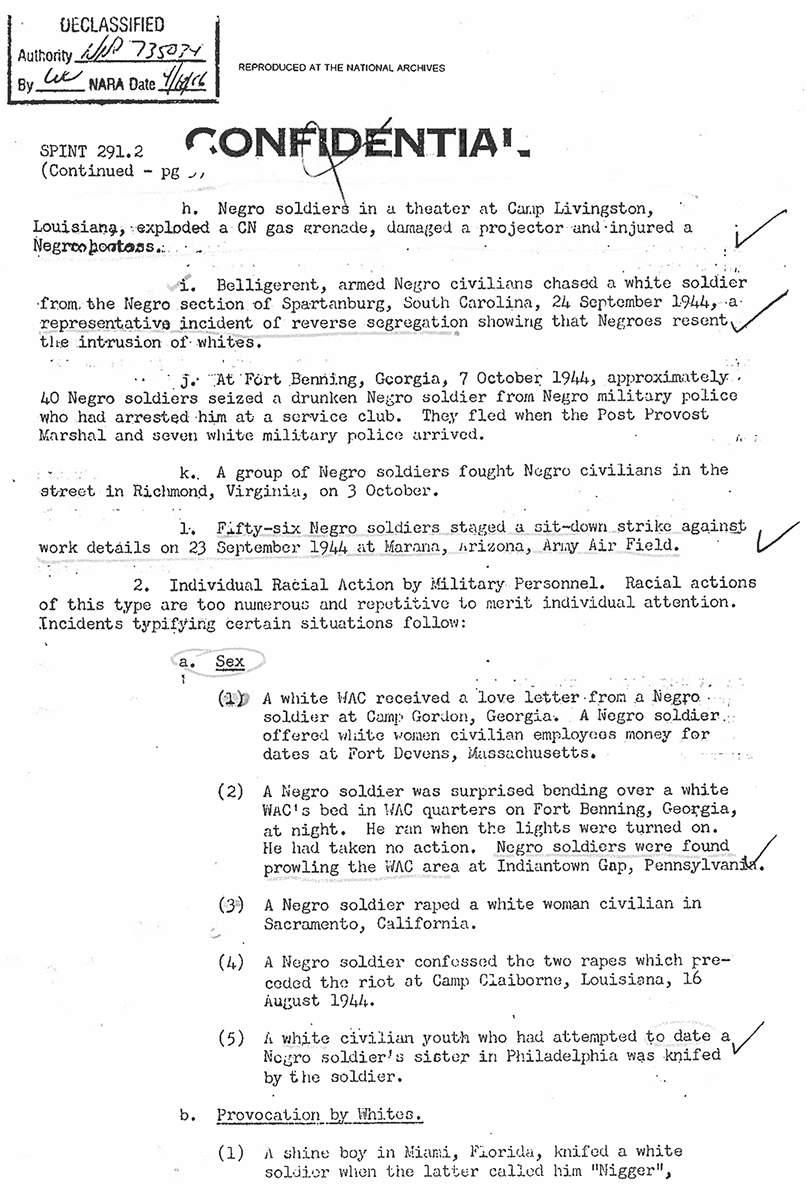 NARA Racial Situation Feb 1945