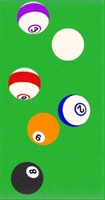 The figure has two images. The first image is a collection of pool balls on a pool table. When set to flat, the image appears flat and only the basic color of each ball can be seen. When we add shading or even more shading, the balls have more depth and their shadows appear behind them on the table. The balls appear closer to us than the table.