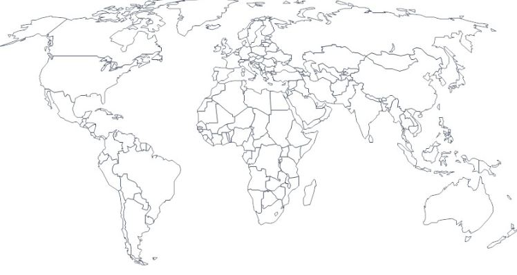 A color image of a map of the world. Clicking on each region brings up a pop-up window with breast-feeding data for that region.