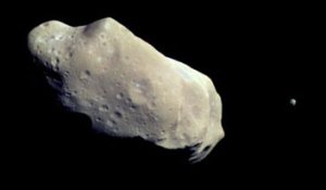 Asteroid Ida with satellite Dactyl