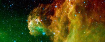 Spitzer Space Telescope image of star formation in Orion