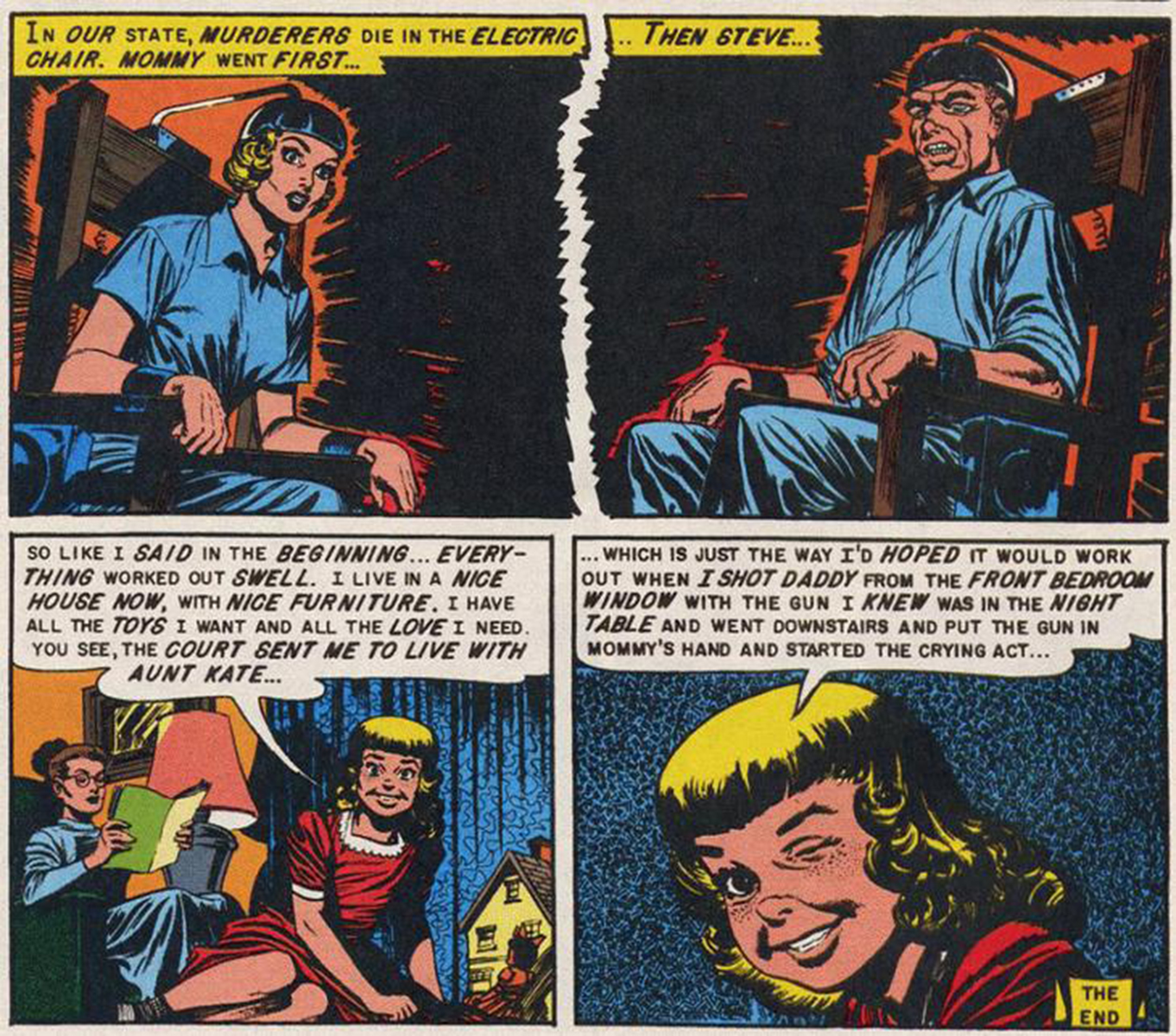 Image of “electric chair” comic