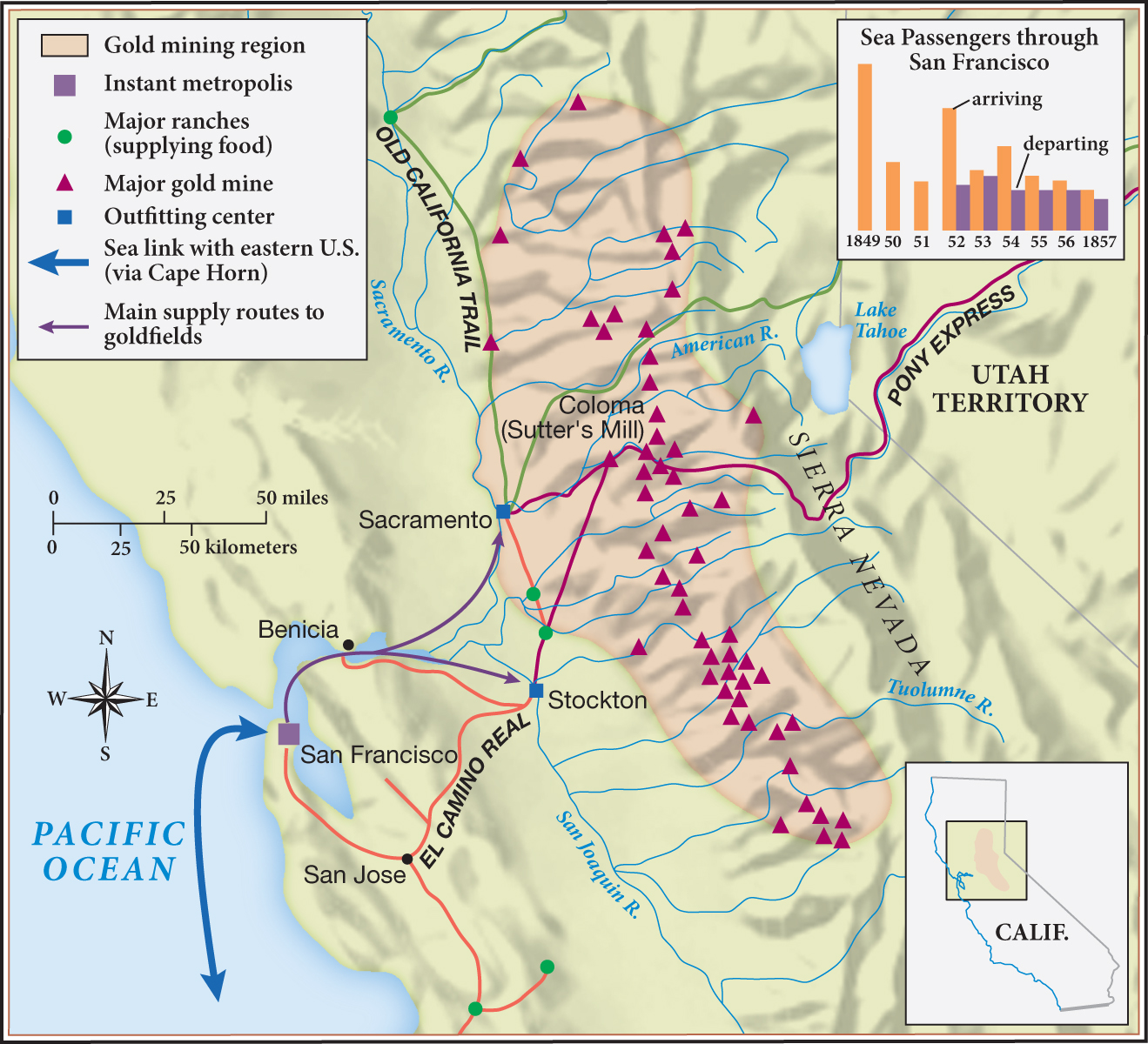 The California Gold Rush, 1849-1857