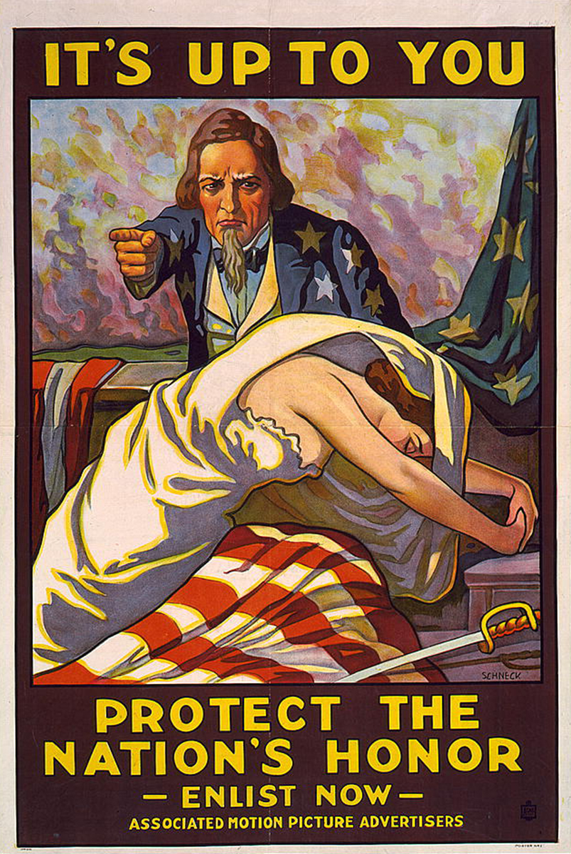 Acme Litho. Company, “It’s Up to You–Protect the Nation’s Honor,” c. 1918