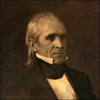 James K. Polk, 11th President of the United States.