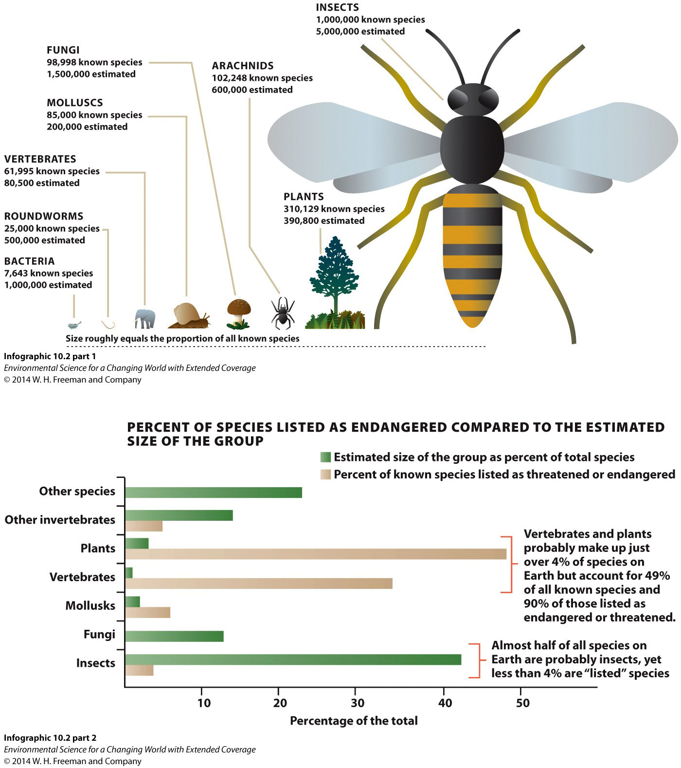 Infographic 10.2: Biodiversity on Earth