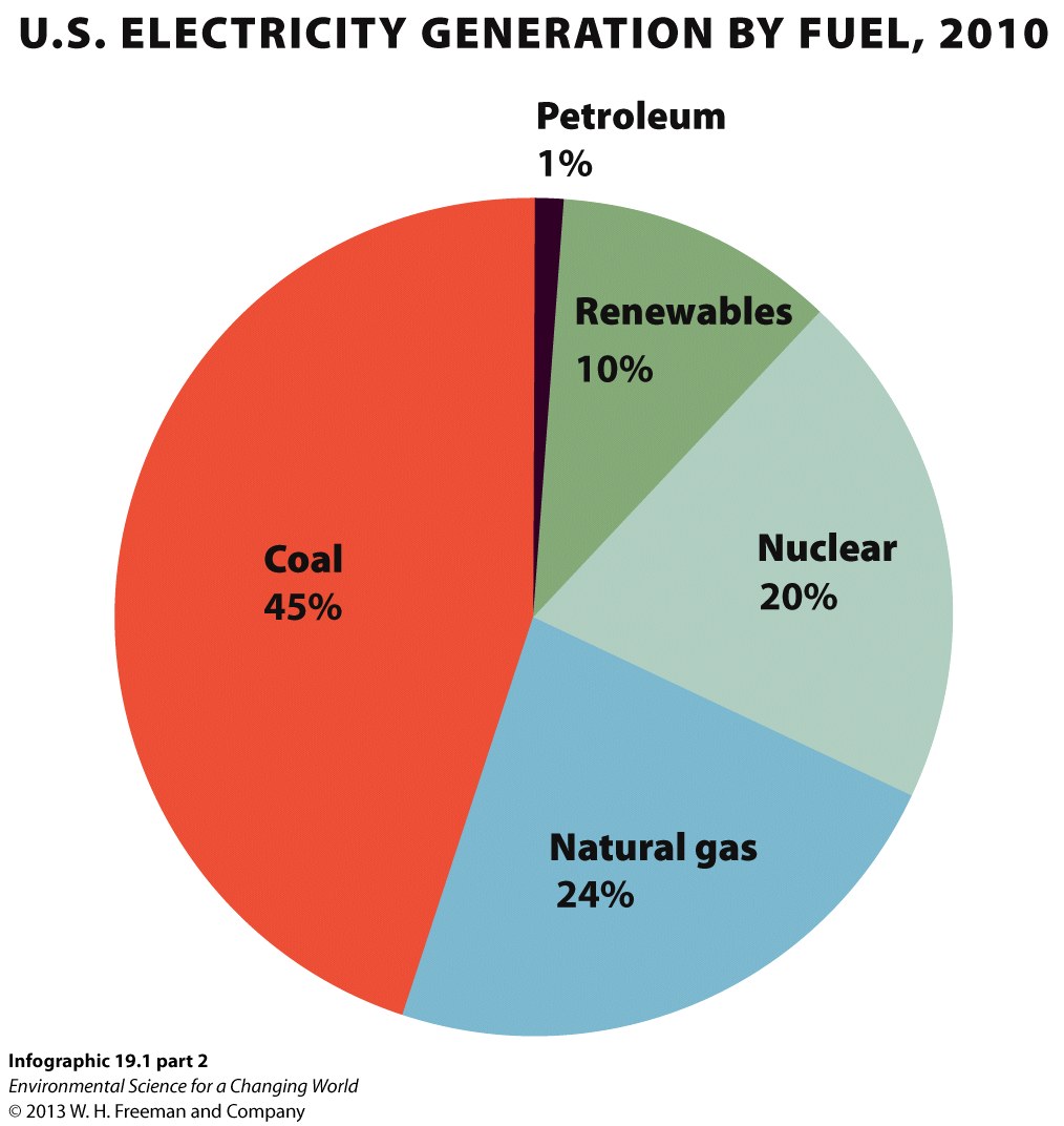 U.S. Electricity Generation by Fuel, 2010