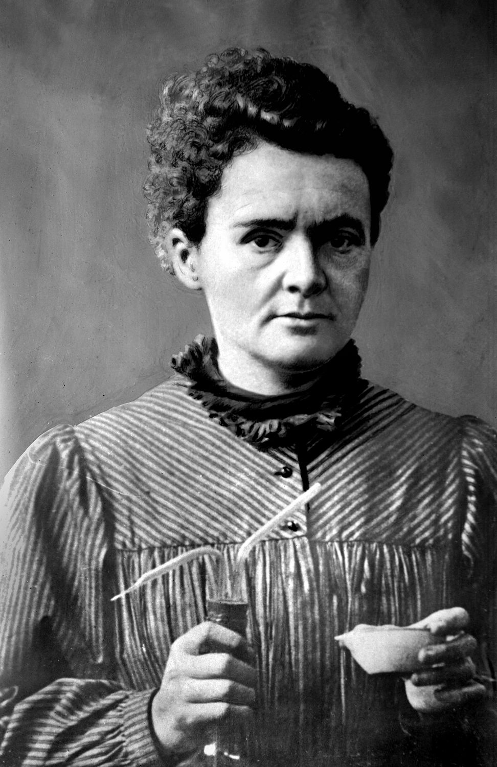 This photo shows Marie Curie, a famous female scientist.