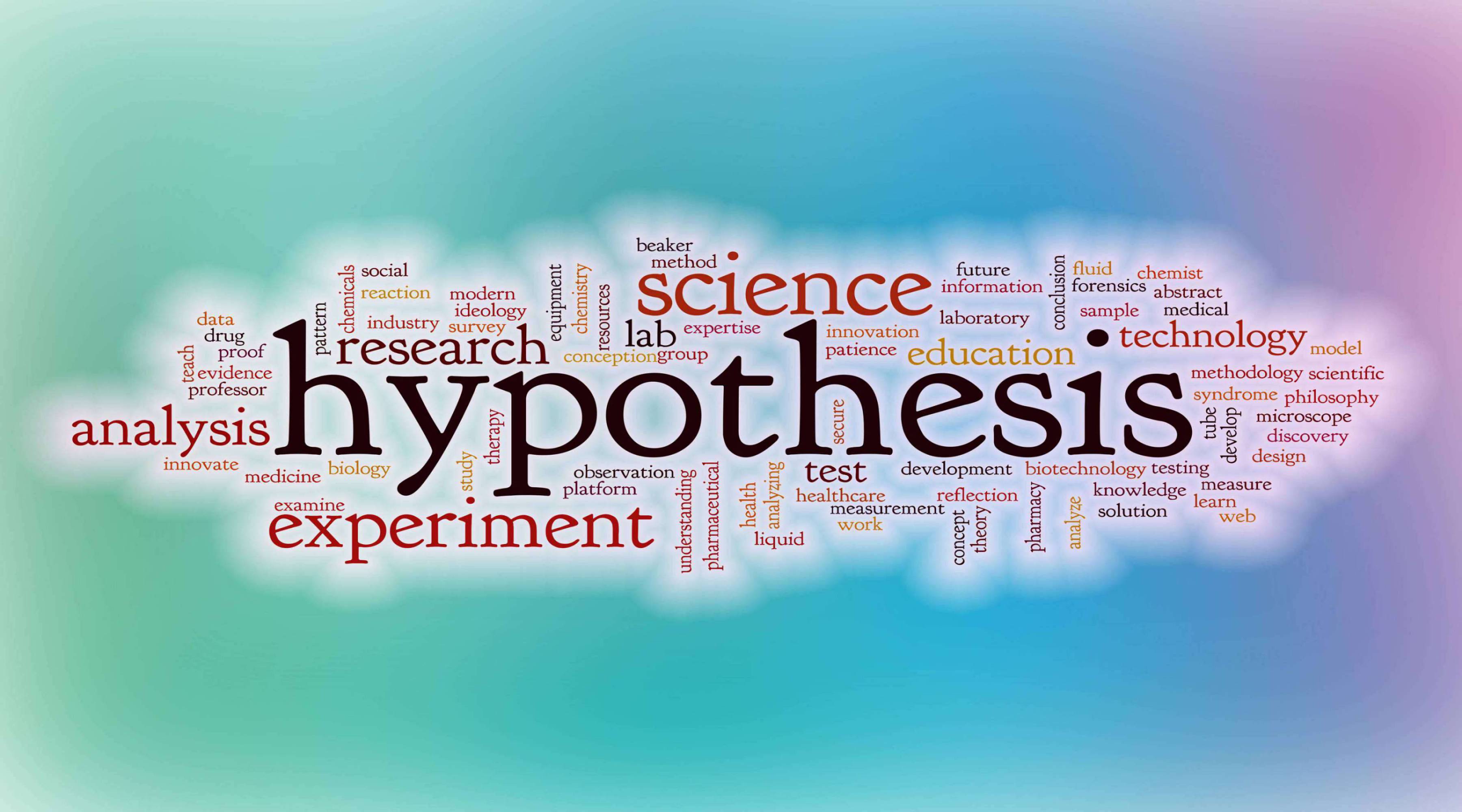 This slide also includes one image: the word cloud, which consists of words such as experiment, analysis, science, and the main word, hypothesis. The source of image is lculig/iStockphoto/Getty Images.